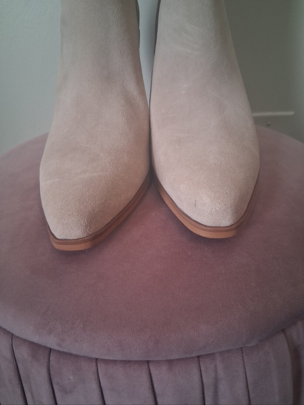 Sam Edelman Agnes Sesame Stacked Heel Pull On Ankle Western Boots Size 9 - Picture 8 of 12